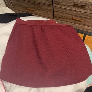 Flowy maroon skirt